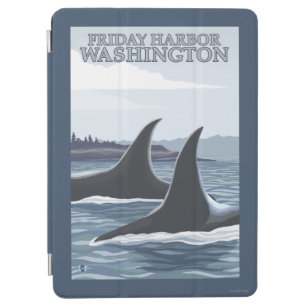 Protection iPad Air Baleines #1 - port de vendredi, Washington d'orque
