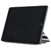 Protection iPad Air Bandes Verticales Noires Et Blanches (Plié)