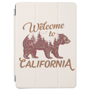 Protection iPad Air Bienvenue à California Bear Forest