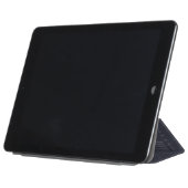 Protection iPad Air Blue Leather Bold Monogramme Masculine Coque-Mate  (Plié)