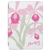 Protection iPad Air Couvercle stylisée cattleya d'orchidée rose nom d' (Devant)