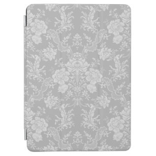 Protection iPad Air Élégant Romantique Chic Floral Damask-Grey