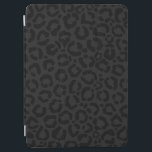 Protection iPad Air Empreinte de léopard noir minimal moderne<br><div class="desc">Ce design moderne et minimaliste est parfait pour la femme design et branchée. Il est doté d'un motif poster de animal de cheetah noir et noir au charbon de bois. C'est cool, unique, contemporain et à la mode. ***IMPORTANTE NOTE DE CONCEPTION : Pour toute demande de conception personnalisée, telle que...</div>