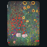 Protection iPad Air Jardin aux fleurs Gustav Klimt<br><div class="desc">Couverture iPad Air avec peinture à l’huile de Gustav Klimt Jardin avec tournesols (1907). Un beau jardin de tournesols et de belles fleurs bleues,  rouges,  violettes,  roses et blanches. Un grand cadeau pour les amateurs d'art Art Nouveau et autrichien.</div>