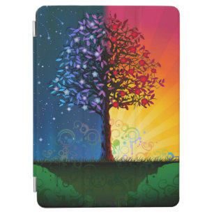 Protection iPad Air Jour et nuit arbre