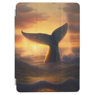 Protection iPad Air La baleine de plongée au coucher du soleil pendant