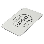 Protection iPad Air Logo d'entreprise | Moderne minimaliste gris profe (Côté)