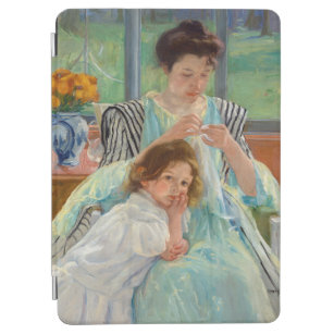 Protection iPad Air Mary Cassatt - Jeune mère coudre