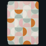Protection iPad Air Mi-siècle moderne Sage Vert Blush Orange Motif<br><div class="desc">Motif moderne rétro du milieu du siècle - formes géométriques abstraites - minimaliste motif vert sauge,  rose vif,  orange et blanc crème.</div>