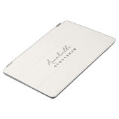Protection iPad Air Monogram neutre | Minimalist stylish (Côté)