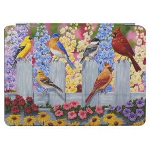 Protection iPad Air Oiseaux de printemps colorés Jardin Fête
