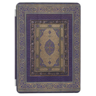 Protection iPad Air Or antique sur la couverture de livre décorative