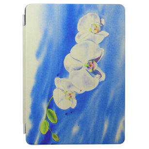 Protection iPad Air Orchidée Aquarelle peinture, brise, Nuages