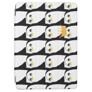 Protection iPad Air Pingouin comique : noir blanc Vintage