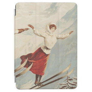 Protection iPad Air Poster de ski Vintage de Chamonix Mont Blanc