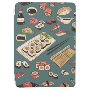 Protection iPad Air Sushi coloré et rouleaux sans couture motif, excel
