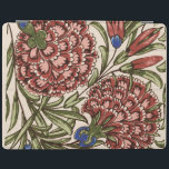 Protection iPad Carnation Carrelage Fleur Antique Art Rustique<br><div class="desc">Carnation rouge et rose - Cette image est basée sur un dessin d'art graphique antique montrant une fleur de maïs ou une fleur de carnation à fleurs bleues. Créé par le designer de tuiles William de Morgan, un collaborateur avec William Morris, l'un des plus célèbres designers de l'ère des arts...</div>