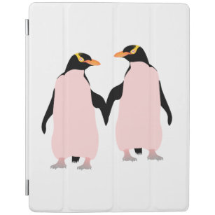 Protection iPad Des pingouins Gay pride lesbiens tenant les mains