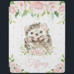 Protection iPad Hérisson unique et adorable Pastel Flore rose pâle<br><div class="desc">c) The Happy Cat Studio</div>