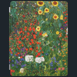 Protection iPad Klimt - Jardin agricole avec tournesols<br><div class="desc">Peinture Gustav Klimt,  Jardin de ferme avec tournesols,  couvercle iPad.</div>