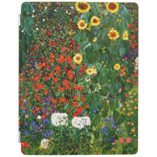 Protection iPad Klimt - Jardin agricole avec tournesols