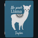 Protection iPad Lama moderne mignonne NO Prob avec le nom bleu<br><div class="desc">Llama moderne sans probe avec nom Blue iPad Smart Cover Ajoutez une touche d'amusement et de personnalité à votre iPad avec notre Llama à prob moderne sans probe avec nom Blue iPad Smart Cover. Doté d'une illustration ludique en lama et d'une citation humoristique "NO prob Llama" contre un arrière -...</div>