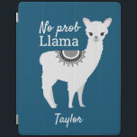 Protection iPad Lama moderne mignonne NO Prob avec le nom bleu<br><div class="desc">Llama moderne sans probe avec nom Blue iPad Smart Cover Ajoutez une touche d'amusement et de personnalité à votre iPad avec notre Llama à prob moderne sans probe avec nom Blue iPad Smart Cover. Doté d'une illustration ludique en lama et d'une citation humoristique "NO prob Llama" contre un arrière -...</div>