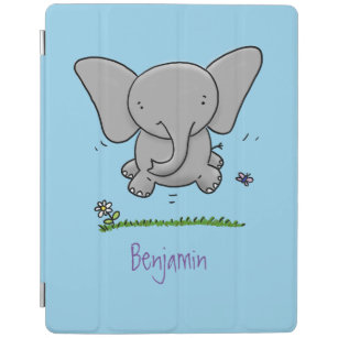 Protection iPad Belle adorable dessin d'éléphant bébé