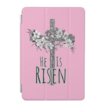 Cahier à spirale à motif floral de croix Il Est Re