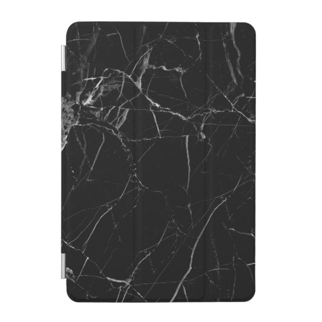 Protection iPad Mini Caisse intelligente de marbre noire d'Ipad (Devant)