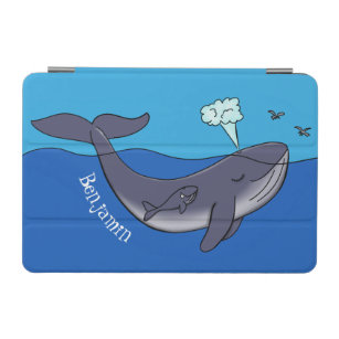 Protection iPad Mini Caricature de baleine mignonne et de baleine de ve