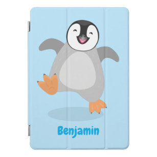 Protection iPad Pro Cover Caricature de poussin de pingouin mignon et joyeus