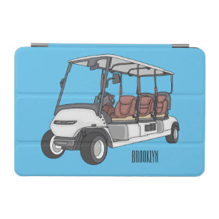 Protection iPad Mini Carte de golf / dessin animé en voiturette de golf
