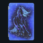 Protection iPad Mini Cheval Bleu Néon Couchant Au Lune Starry Night<br><div class="desc">Neon Blue Horse Running At Moonlight Starry Night Magic Animal Dessin - Choisissez / Ajoutez Votre Texte / Couleur Unique - Faites Votre Cadeau Spécial - Redimensionnez et déplacez ou retirez et ajoutez des éléments / image avec outil de personnalisation ! - Dessin et design par MIGNED. Vous pouvez également...</div>