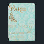 Protection iPad Mini Design Gold vintage Paris<br><div class="desc">Paris Gold Design vintage. Artiste : Jennifer Goldberger. Numéro d'image : 112337D.</div>