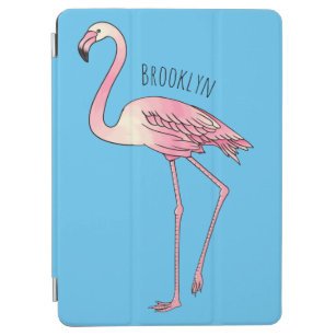 Protection iPad Air dessin animé d'oiseau Flamant rose