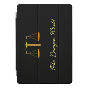 Protection iPad Pro Cover Elegant Gold Script Lawyers World