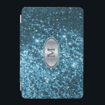 Protection iPad Mini Élégante Parties scintillant Turquoise Monogram et<br><div class="desc">Monogram iPad Cover prêt pour vous à personnaliser. Remarque : Toutes les zones de modèle n'ont pas besoin d'être modifiées. 📌 Si vous avez besoin d'une personnalisation plus poussée, cliquez sur le bouton "Cliquez pour Customiser plus loin" ou "Customiser ou modifier la conception" et utilisez notre outil de conception pour...</div>
