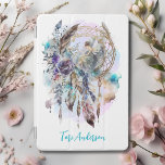 Protection iPad Mini Fée Dreamcatcher mystique<br><div class="desc">Cette couverture mystique iPad a un attrapeur de rêve enchanteur avec une belle fée, fleurs, plumes et feuillage délicat. Personnalisé avec votre nom, ce coque magique est sûr d'avoir une ambiance apaisante pour votre iPad. Vous pouvez modifier la police et la couleur du texte si vous le souhaitez en cliquant...</div>