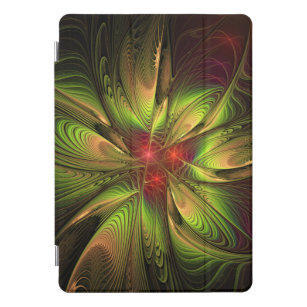 Protection iPad Pro Cover Fleurs imaginaires fractales douces et tendres