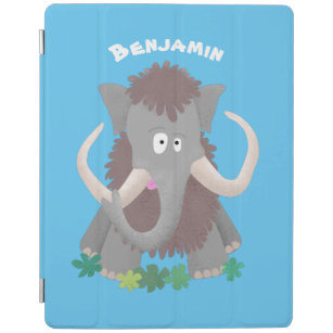 Protection iPad Illustration drôle de mammouth laineux