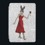 Protection iPad Mini Lapin en robe rouge<br><div class="desc">Animaux et nature</div>