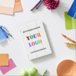 Protection iPad Mini Modèle de couverture iPad Air du logo d'entreprise<br><div class="desc">Polices et couleurs personnalisées - Créez votre propre iPad personnalisées avec logo et texte de la société Nom du média social Slogan Cadeau promotionnel pour les coques ipad d'entreprise - Ajoutez votre logo - Image - Photo ou QR Code / Business Slogan - Tagline - Nom de l'entreprise / Social...</div>