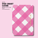 Protection iPad Mini Monogramme minimaliste simple et élégant en or ros<br><div class="desc">Présentant notre élégant et minimaliste couverture iPad Mini, avec un grand motif à en vichy chaud audacieux et beau, qui est sûr de tourner les têtes. Personnalisez votre couverture avec votre propre touche unique en ajoutant votre nom ou vos initiales dans une simple police de couleur or. Cette couverture est...</div>