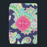 Protection iPad Mini Monogramme personnalisé de la marguerite de Bohême<br><div class="desc">Ajoutez une touche de charme boho à votre appareil avec ce coque ipad cachemire coloré dessiné à la main ! Doté d'un motif cachemire bohème complexe et artistique, ce coque apporte un look dynamique et élégant à votre tablette. Customisez-le avec votre nom ou vos initiales monographiques pour une touche personnelle....</div>