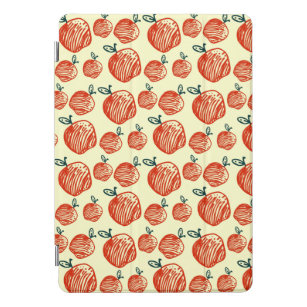 Protection iPad Pro Cover Motif Red Apple Doodle