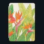 Protection iPad Mini Oiseau des fleurs | du paradis tropical<br><div class="desc">Artiste tropical des fleurs 2 d'aquarelle : Tim OToole</div>