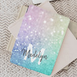 Protection iPad Mini Parties scintillant colorée Joli Bokeh Monogrammé<br><div class="desc">Personnalisez facilement cet élégant motif de parties scintillant bokeh coloré avec votre nom et/ou monogramme personnalisés.</div>