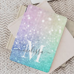 Protection iPad Mini Parties scintillant colorée Joli Bokeh Monogrammé<br><div class="desc">Personnalisez facilement cet élégant motif de parties scintillant bokeh coloré avec votre nom et/ou monogramme personnalisés.</div>