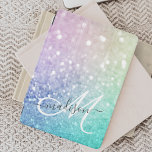Protection iPad Mini Parties scintillant colorée Joli Bokeh Monogrammé<br><div class="desc">Personnalisez facilement cet élégant motif de parties scintillant bokeh coloré avec votre nom et/ou monogramme personnalisés.</div>